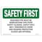 Signmission OSHA, Required PPE Must Worn Beyond This Point, 10in X 7in Rigid Plastic, 10" W, 7" H, Landscape OS-SF-P-710-L-10715 - alternate 1